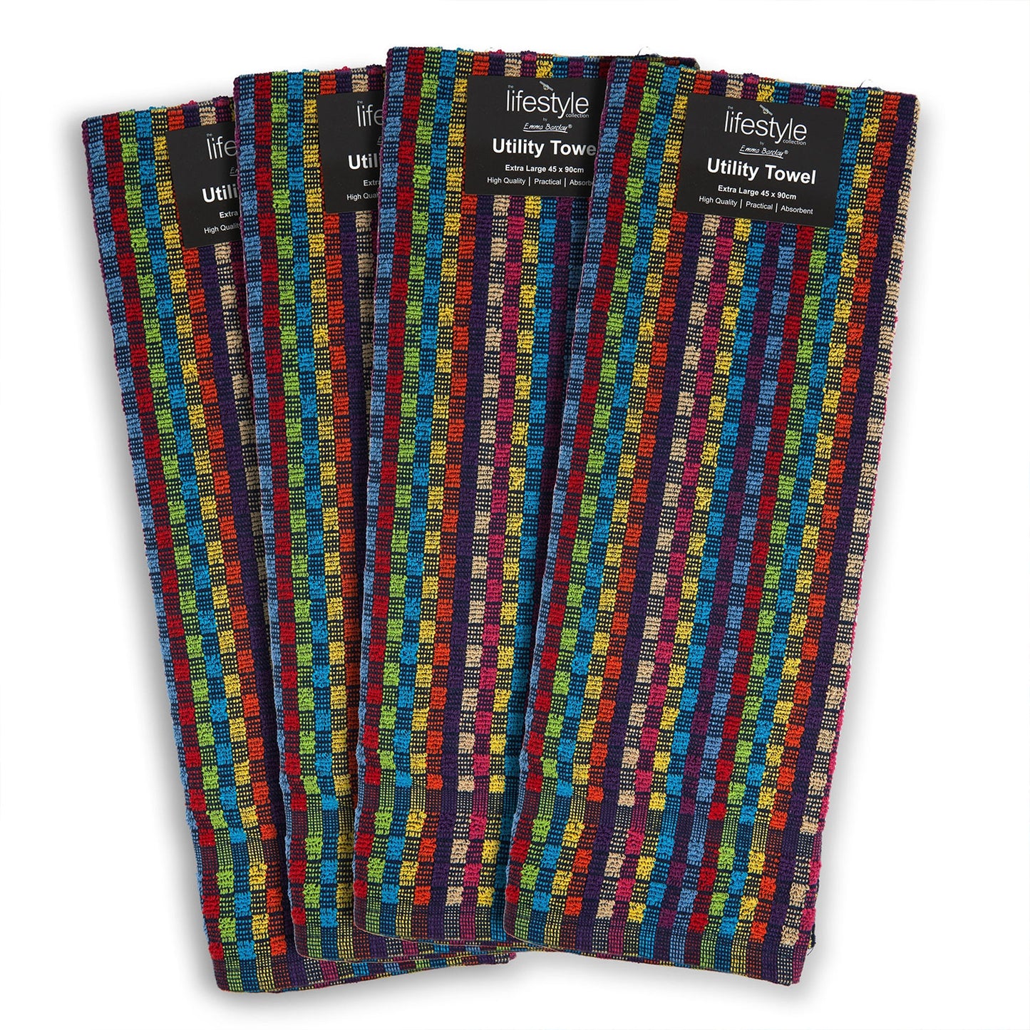 Checked Multi Utility Tea Towels (4 Pack)