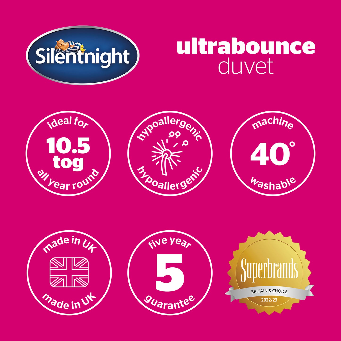 Silentnight Ultrabounce 10.5 Tog Duvet