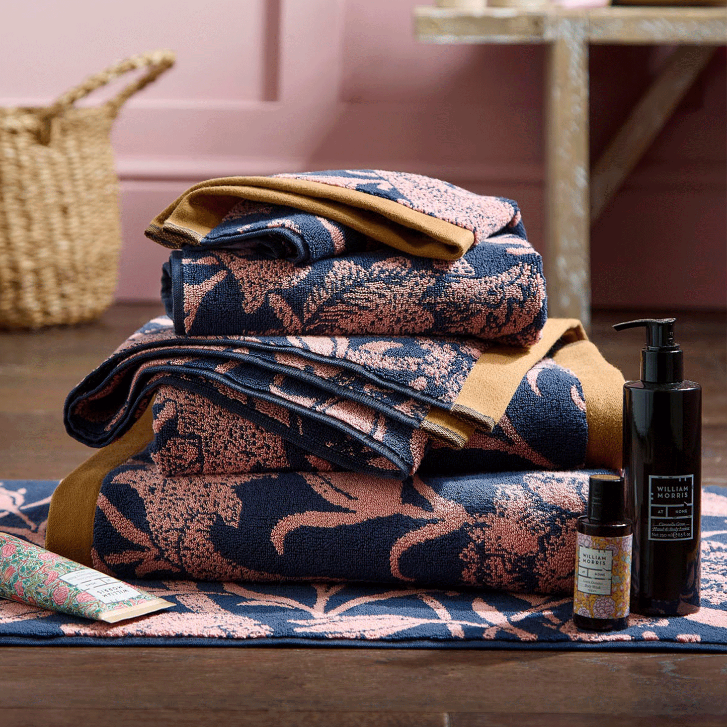 William Morris At Home Wild Tulip Copper Towels