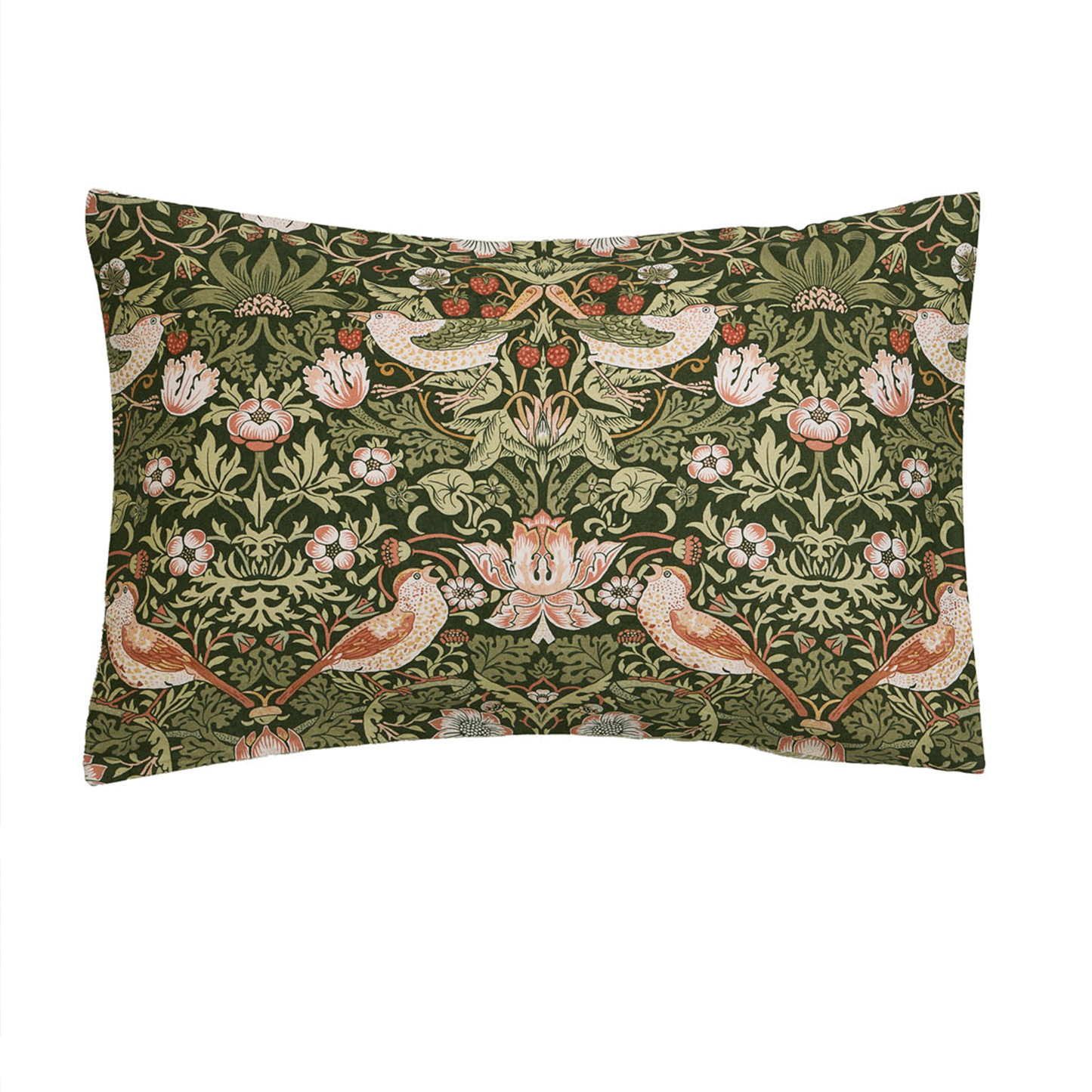 William Morris At Home Strawberry Thief Nettle Standard Pillowcase Pair