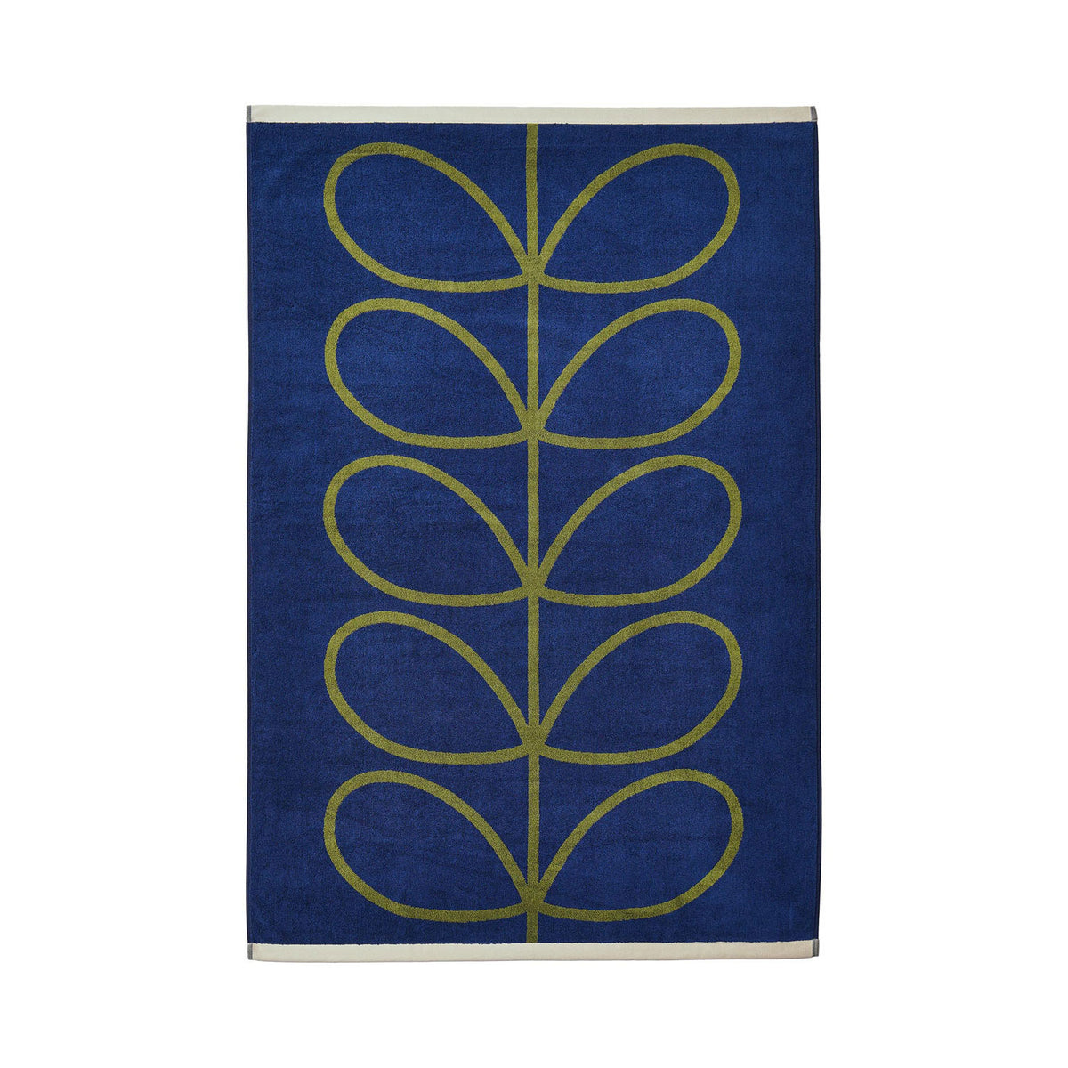 Orla Kiely Linear Stem Navy-Olive Towels
