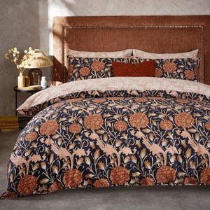 William Morris At Home Wild Tulip Copper Cotton Duvet Set