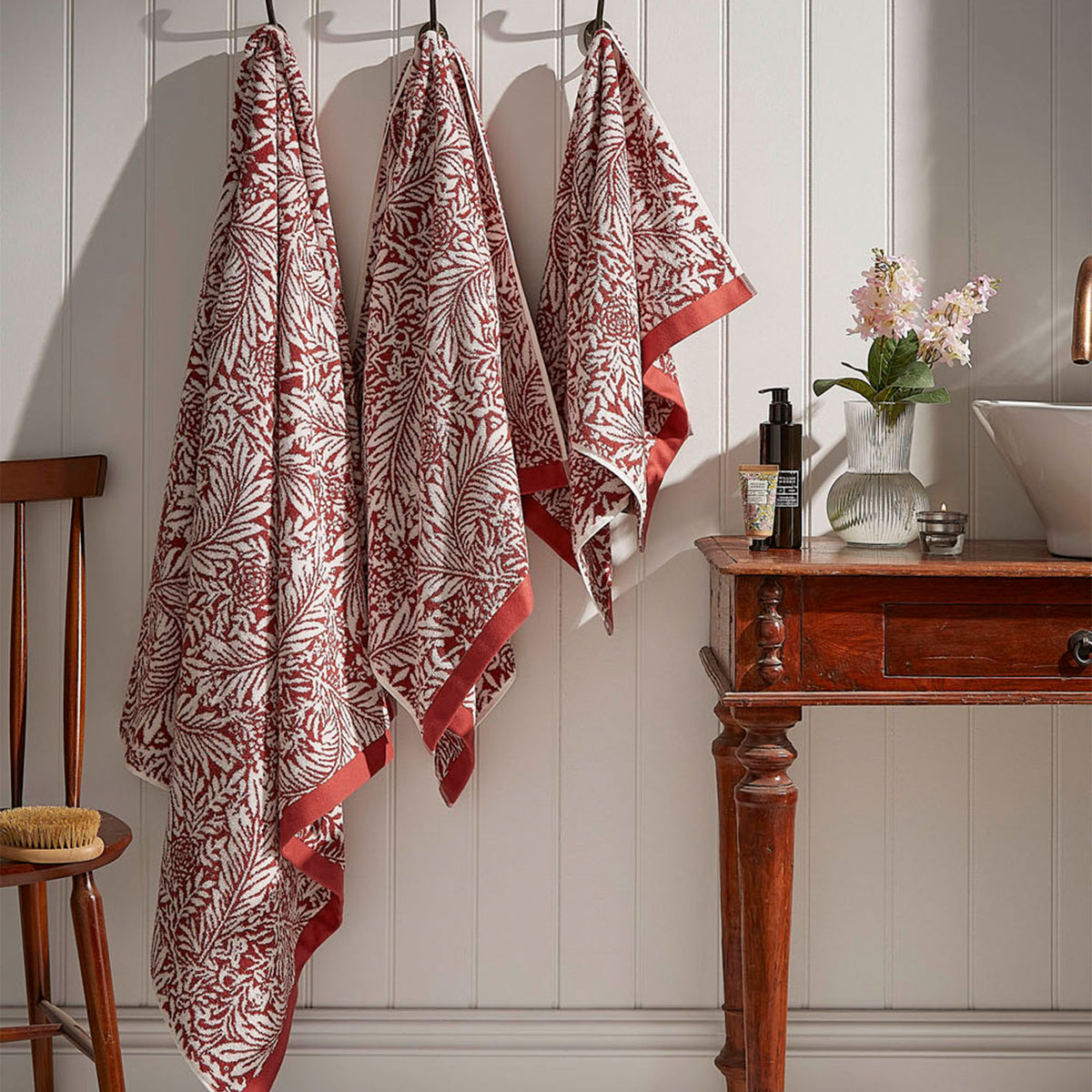 William Morris At Home Larkspur Brick Towels