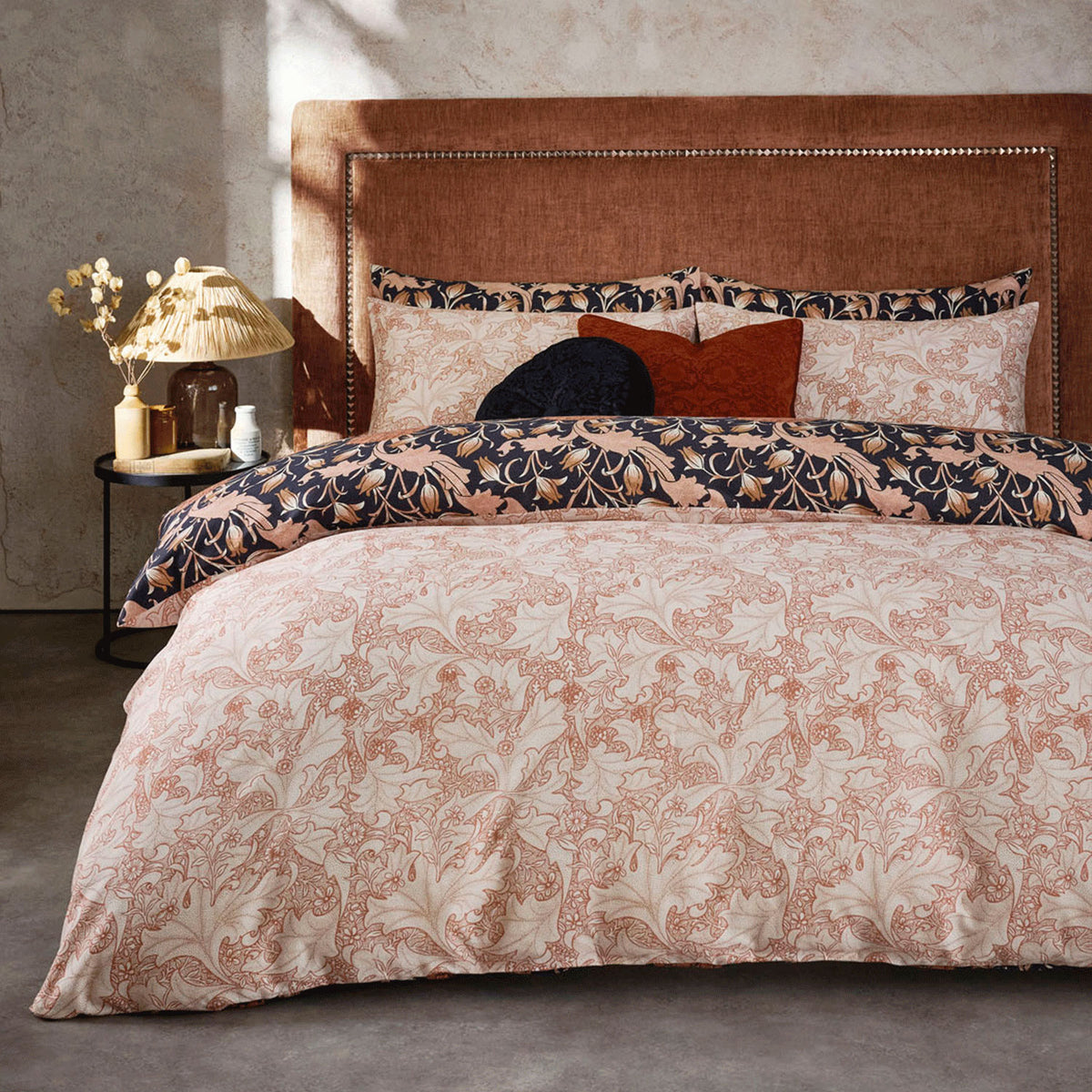 William Morris At Home Wild Tulip Copper Cotton Duvet Set