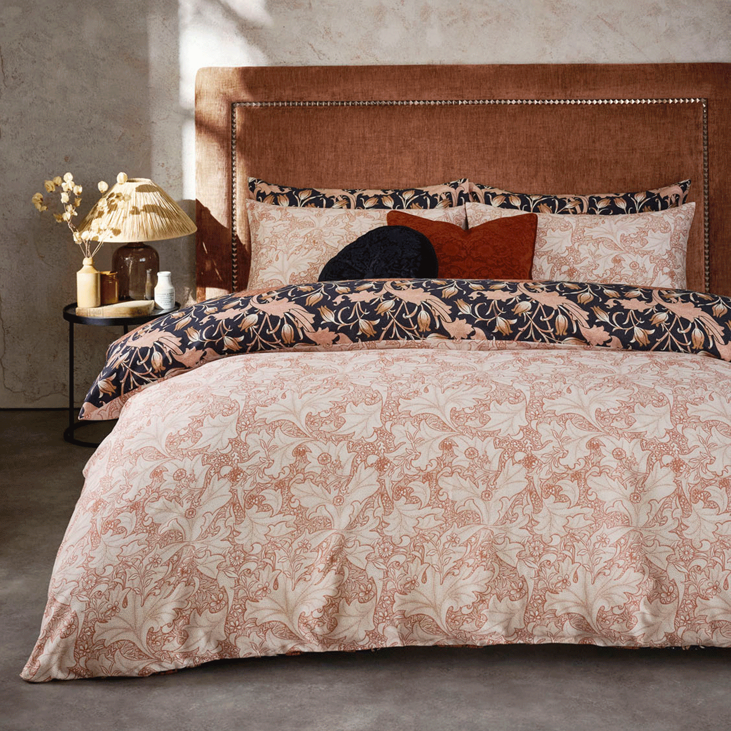 William Morris At Home Wild Tulip Copper Cotton Duvet Set