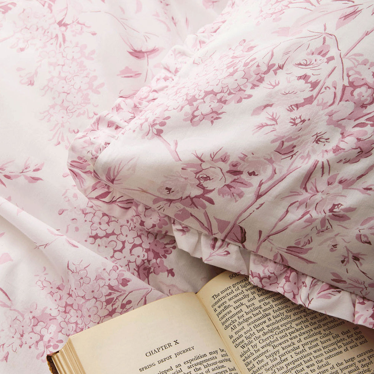 Chelsea Dusky Rose Duvet Set | Shabby Chic By Rachel Ashwell