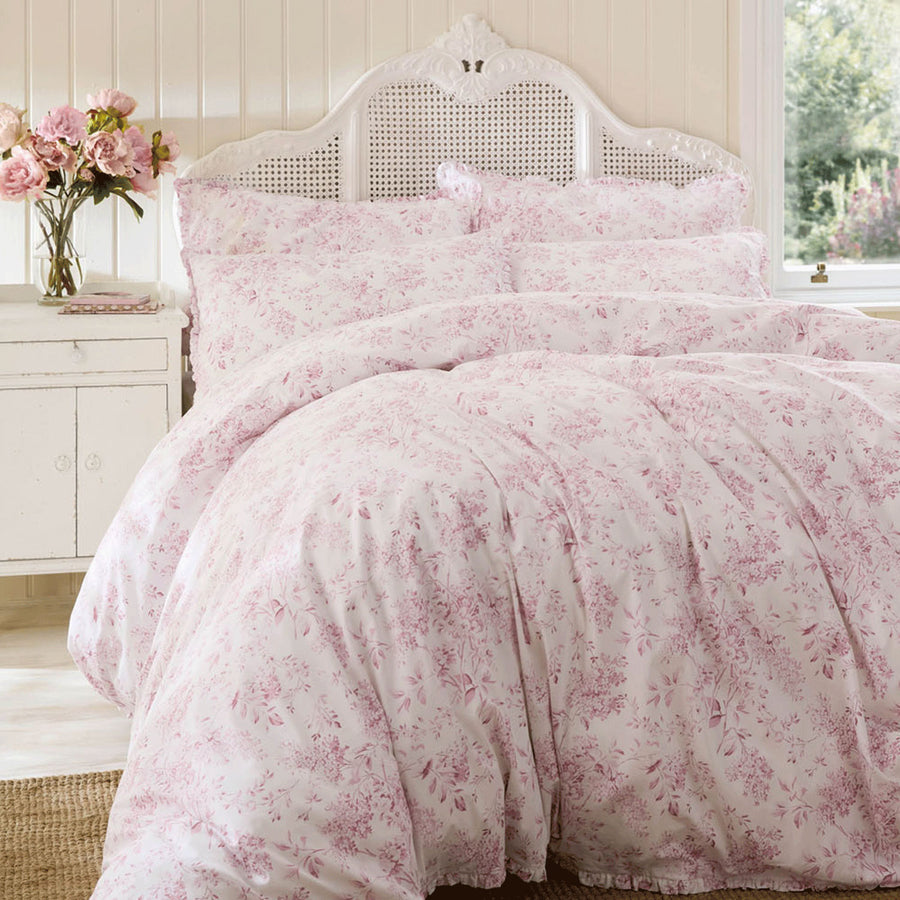 Chelsea Dusky Rose Duvet Set | Shabby Chic By Rachel Ashwell