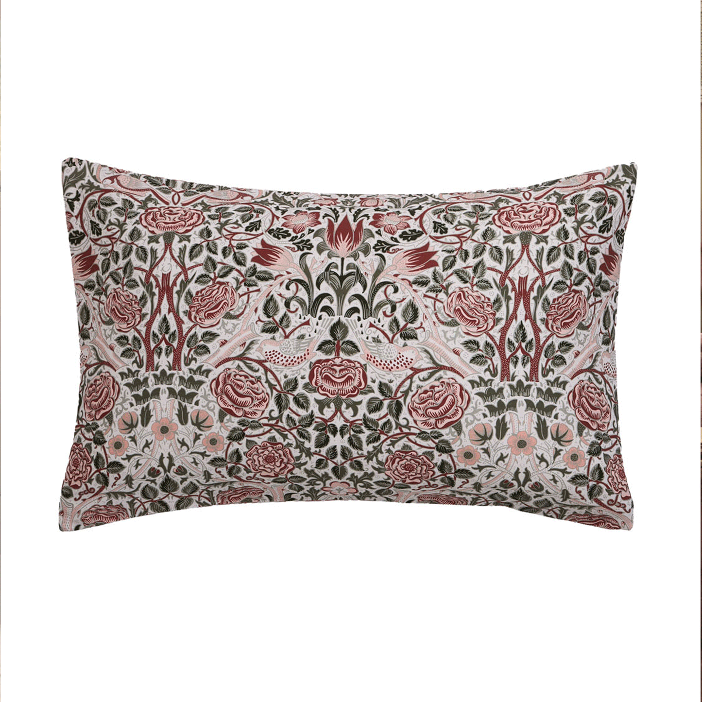 William Morris At Home Rose Brick Pink-Sage Cotton Duvet Set