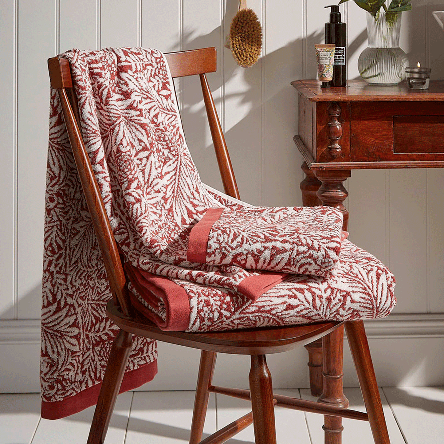 William Morris At Home Larkspur Brick Towels