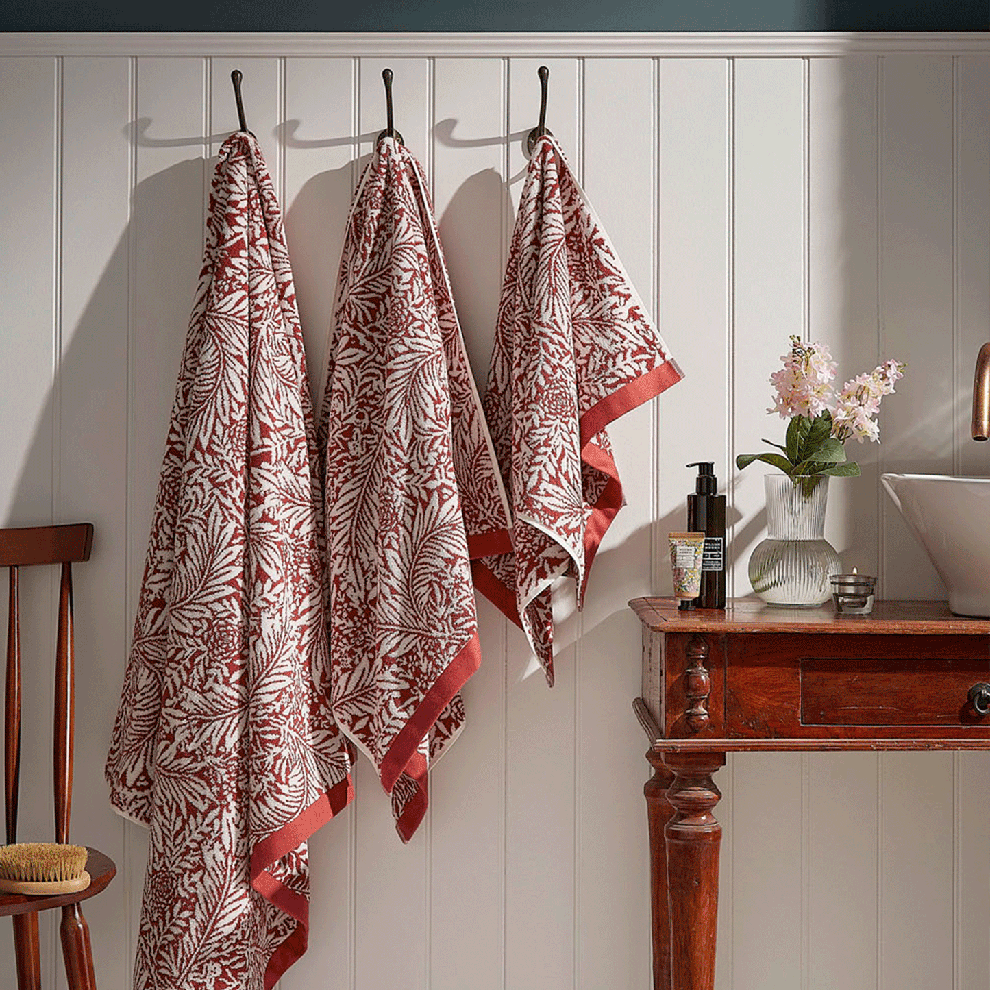 William Morris At Home Larkspur Brick Towels