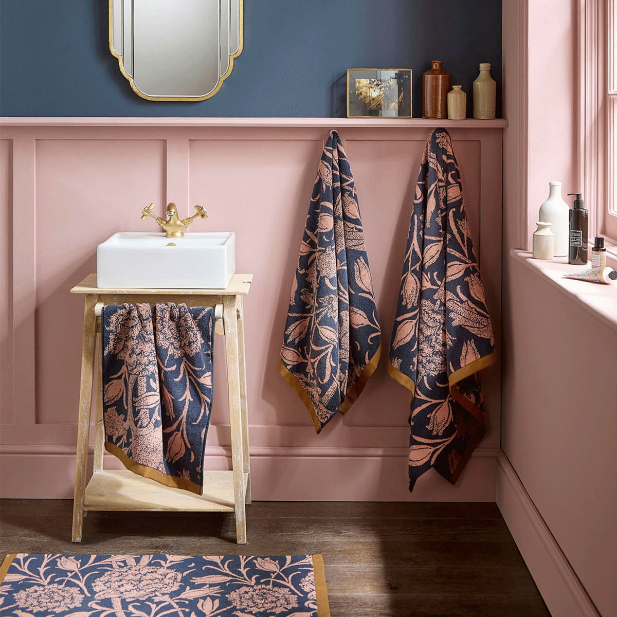 William Morris At Home Wild Tulip Copper Towels