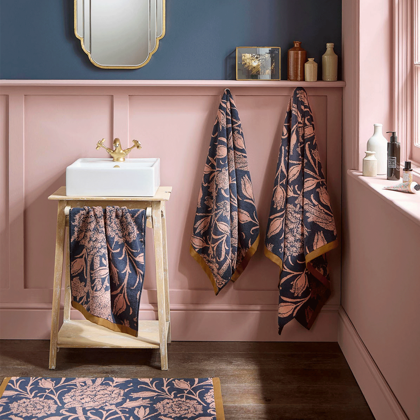 William Morris At Home Wild Tulip Copper Towels