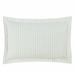 Sophie Allport Uppingham Stripe Mint Green Cotton Oxford Pillowcase Pair