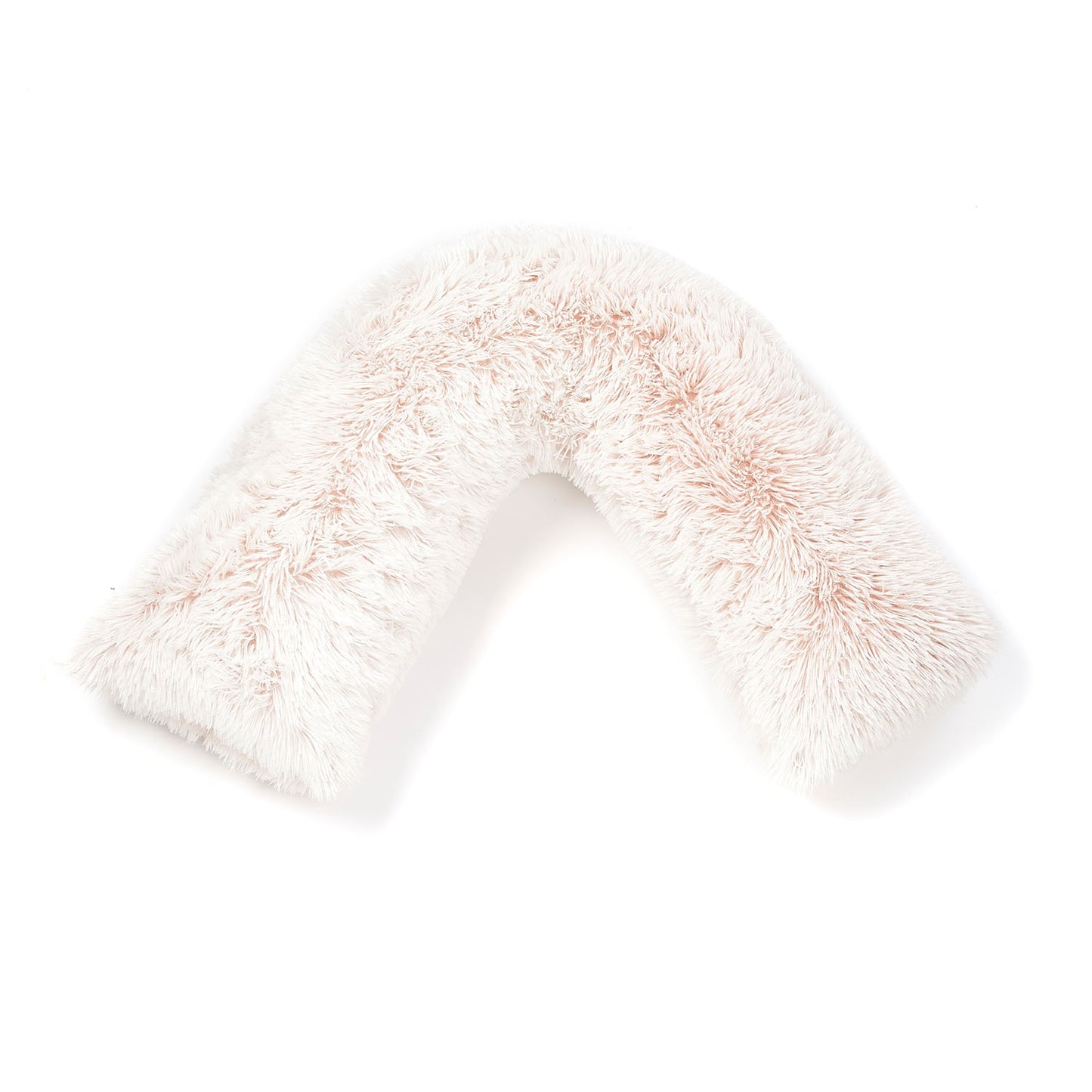 Long Hair Super Soft Pink V Shape Pillow