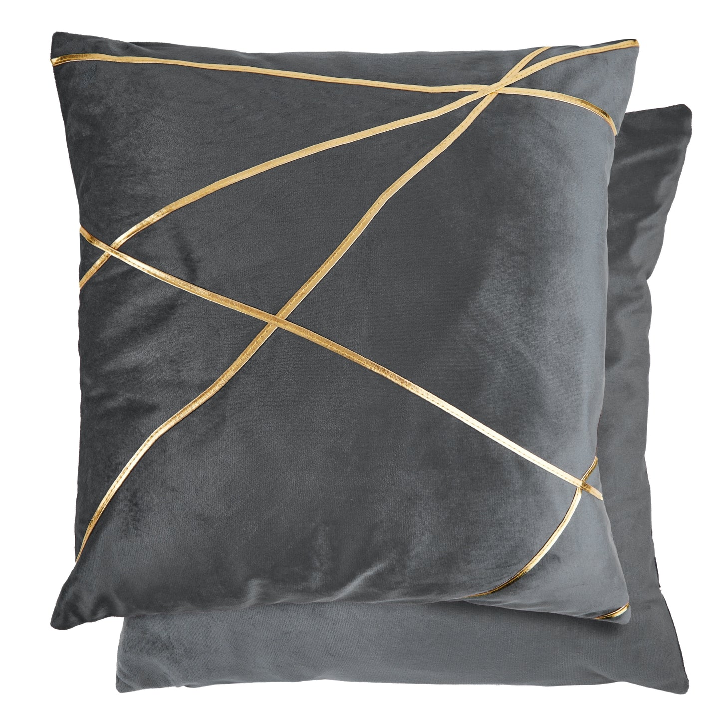 Vancouver Grey Velvet Cushion Cover (Pair)