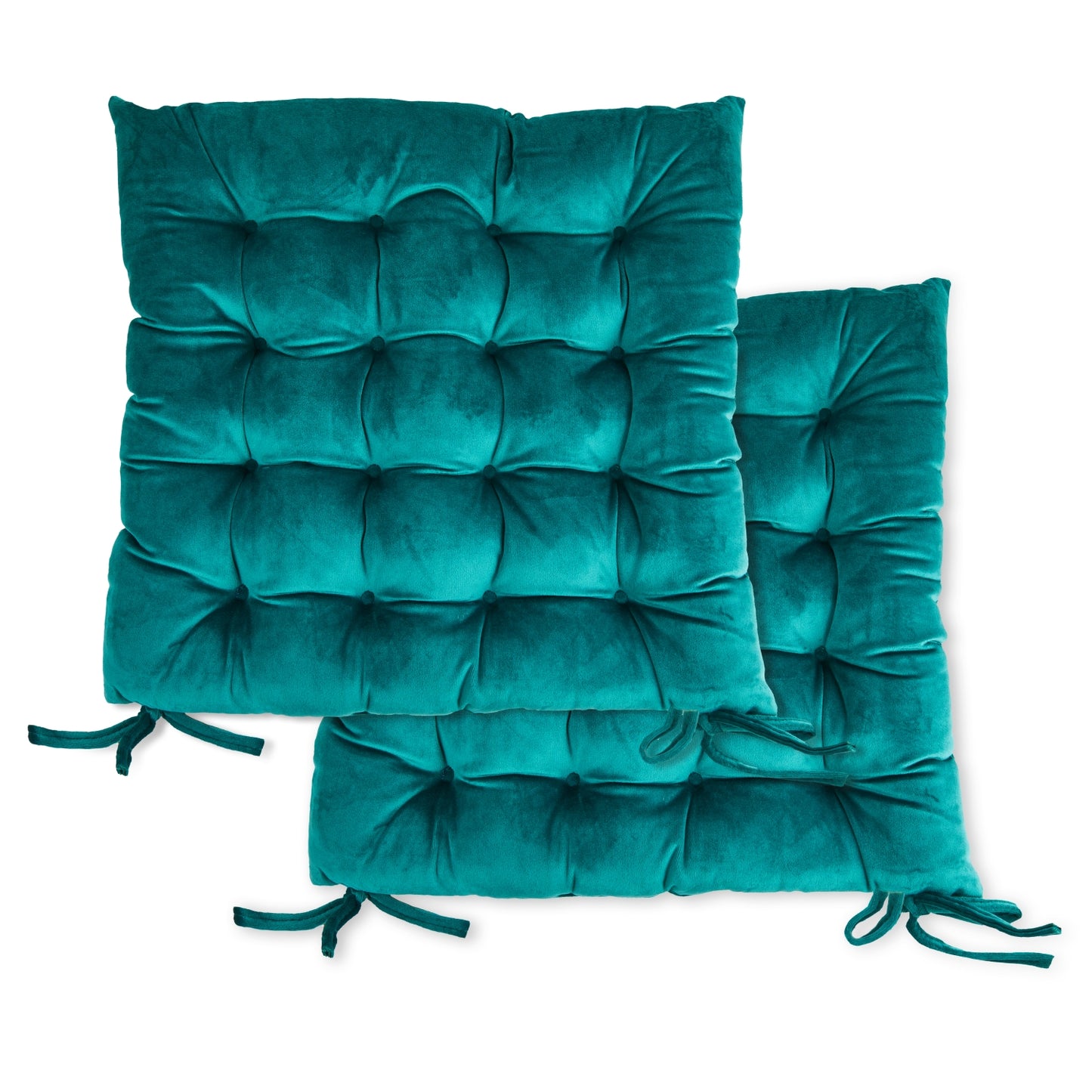 Velvet Holland Emerald Green Seat Pads (Pair)