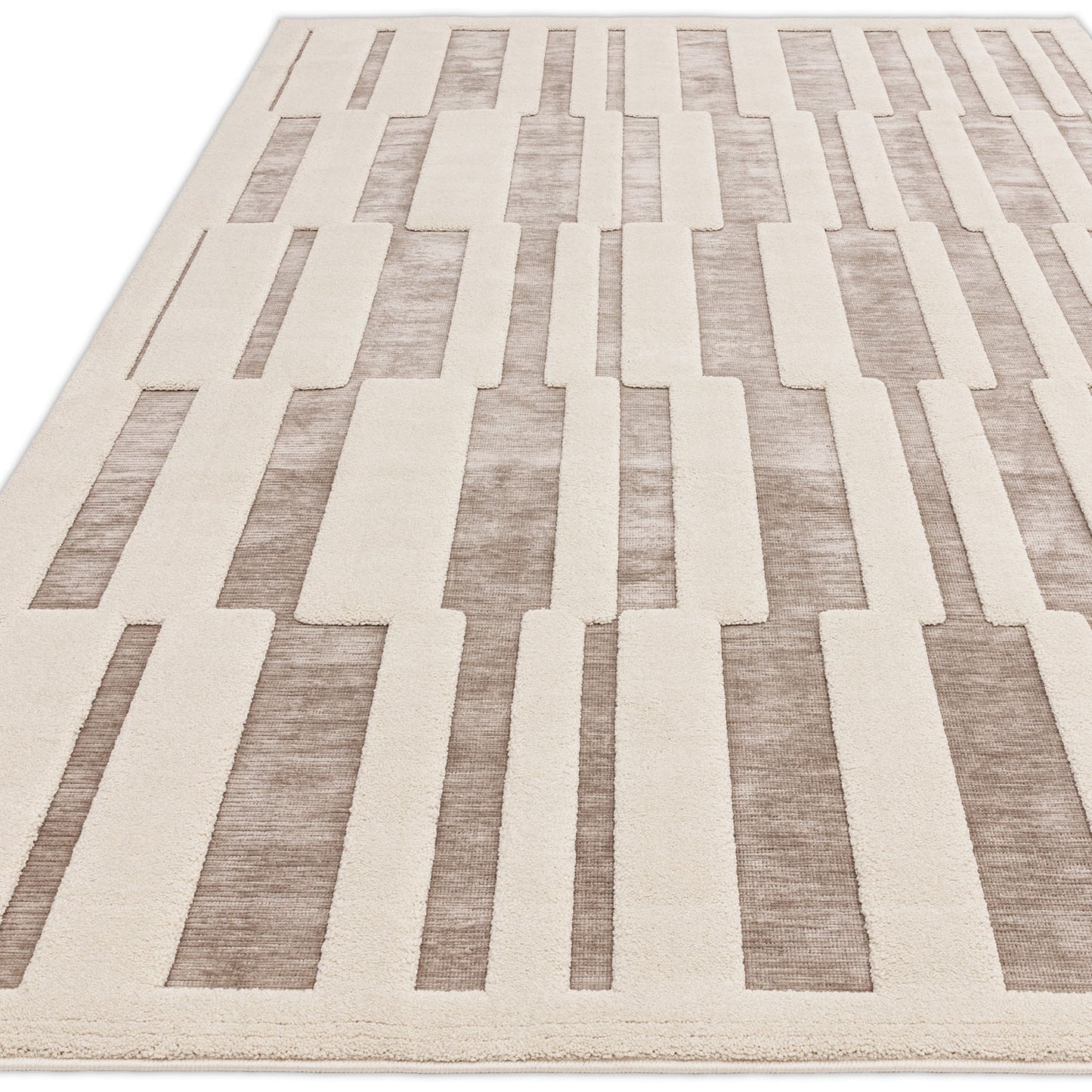 Valley Natural Ivory Tile Rug