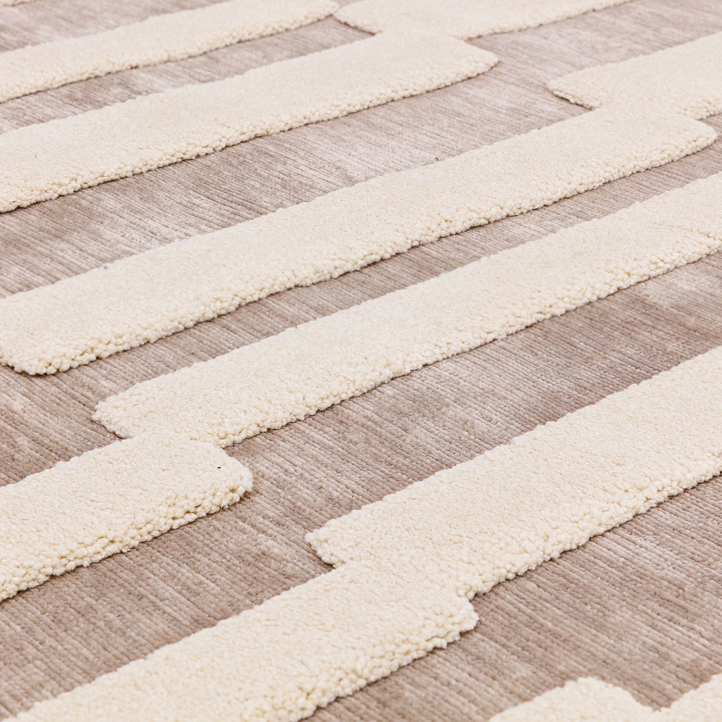 Valley Natural Ivory Tile Rug