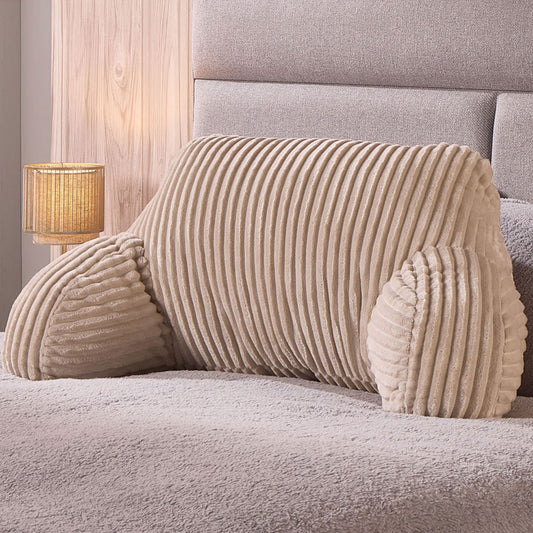 Velvet Cord Fleece Natural Cuddle Cushion