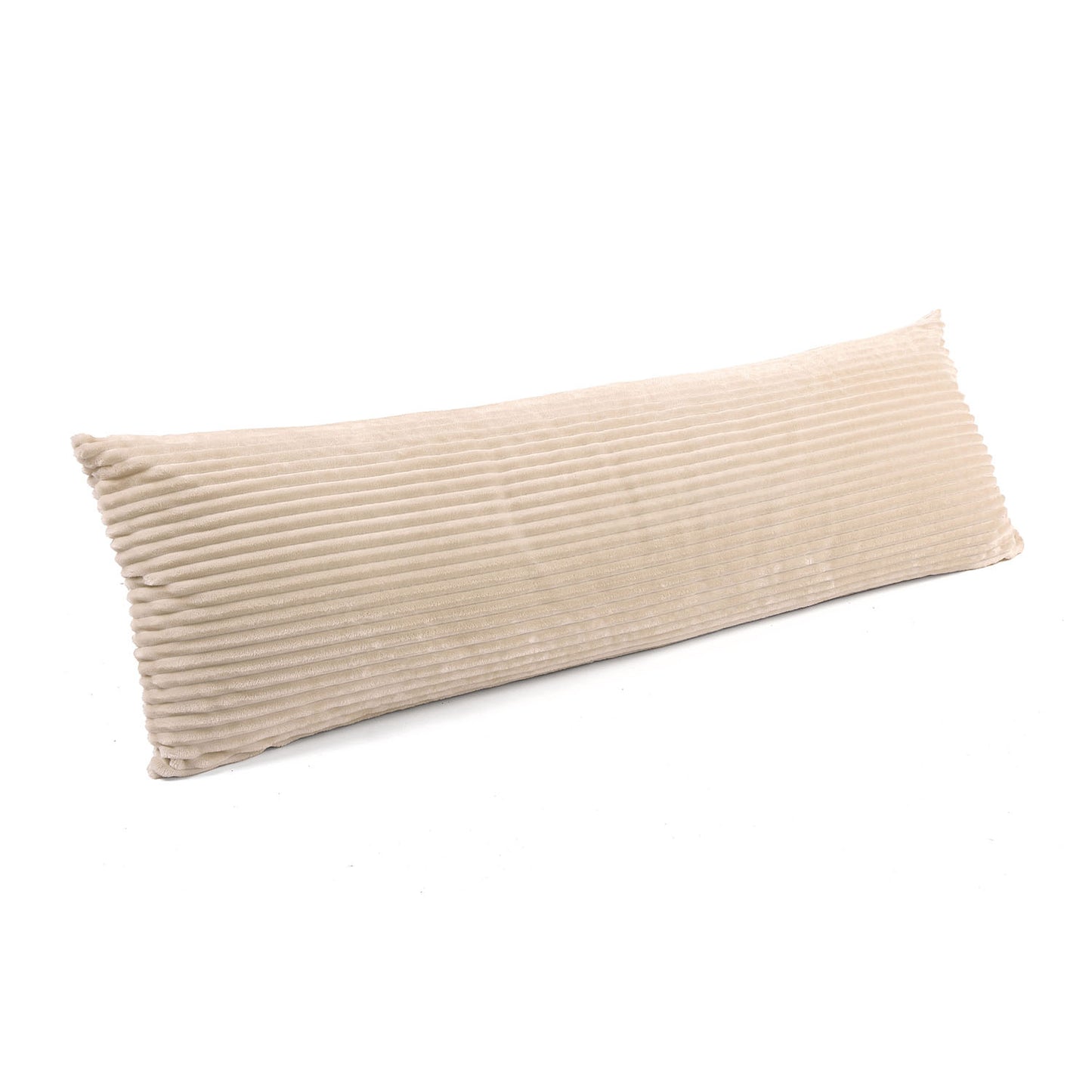 Velvet Cord Natural Bolster Pillow