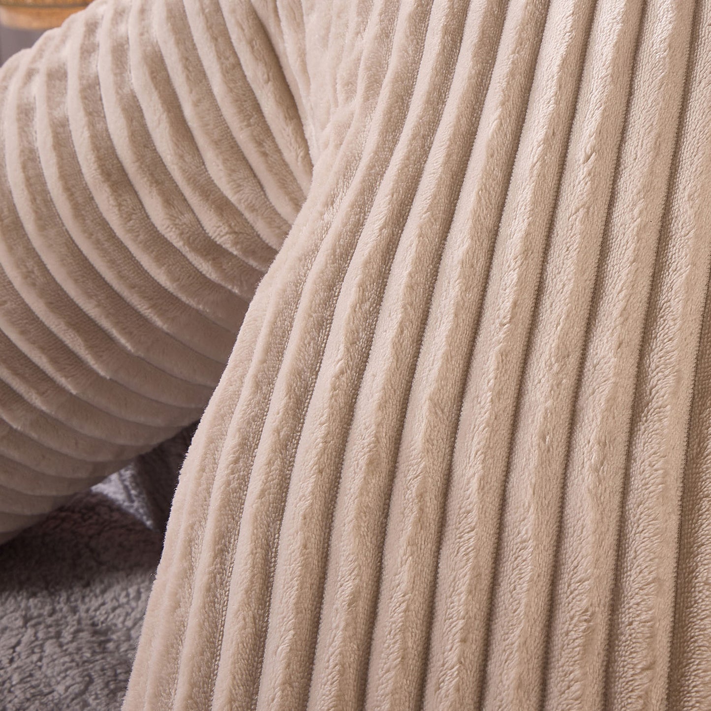 Velvet Cord V Shape Support Pillow