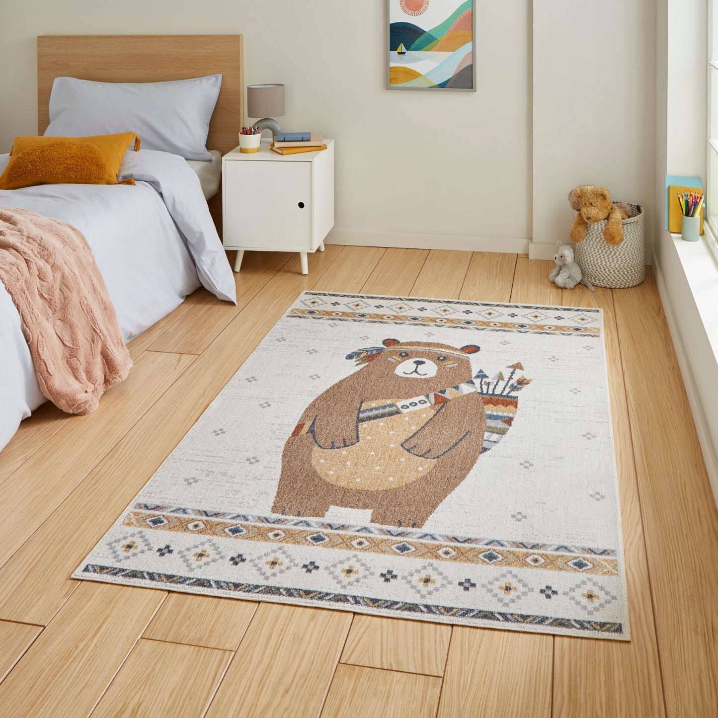 Vida Kids Bear Recycled Rug