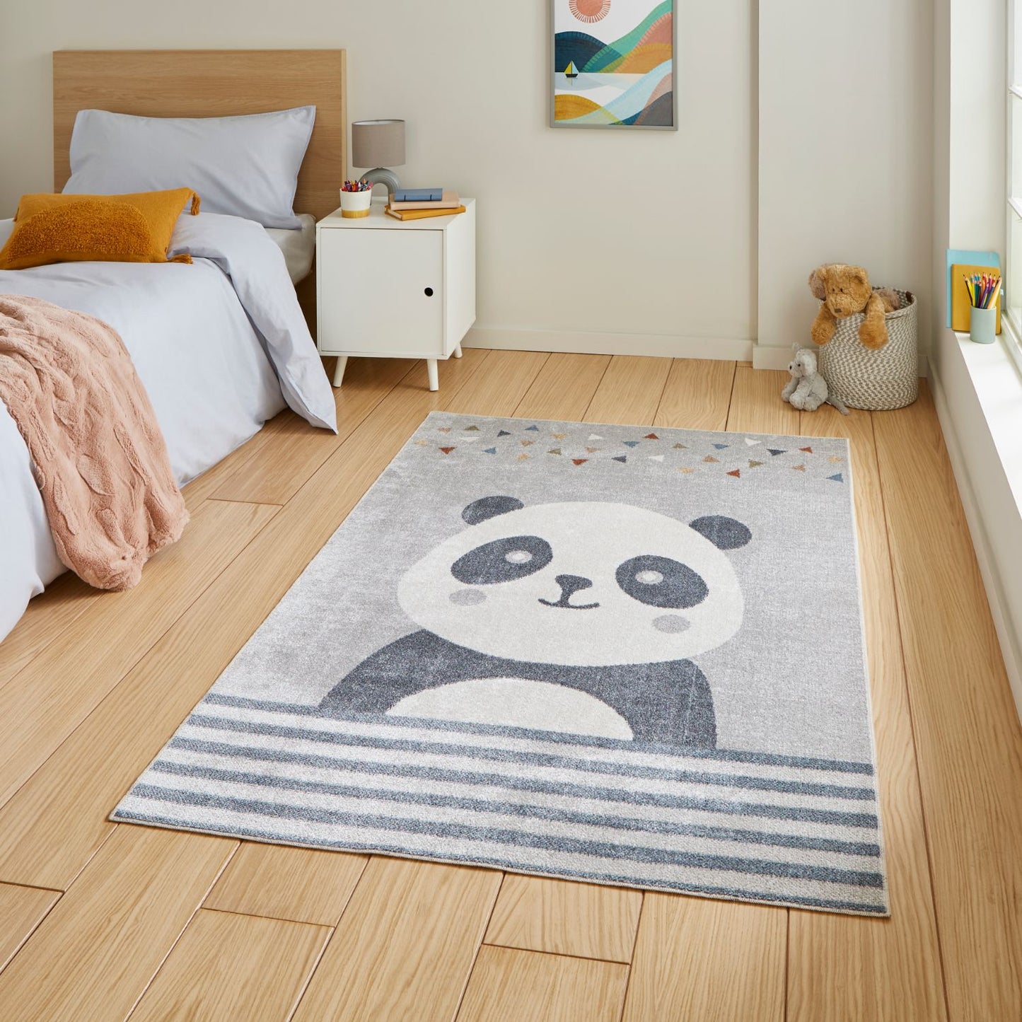 Vida Kids Panda Recycled Rug