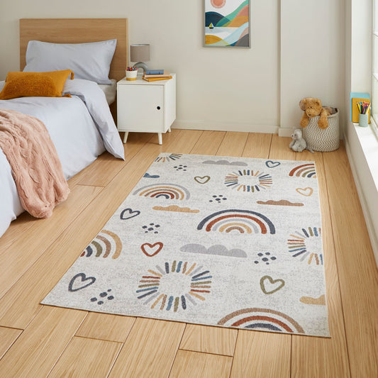 Vida Kids Rainbow Sun Recycled Rug