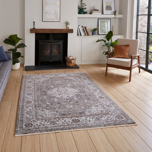 Vintage 35013 Grey Traditional Rug
