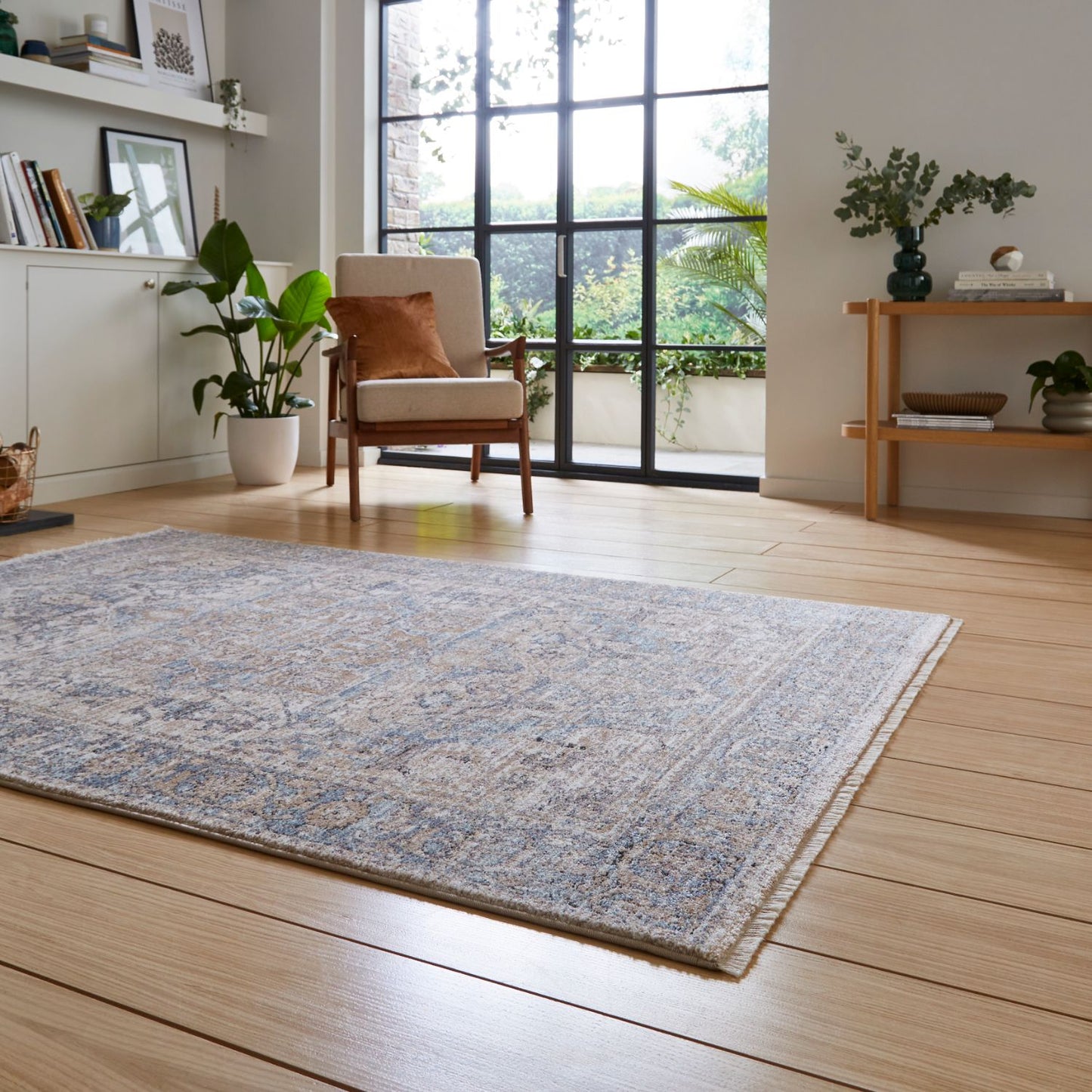 Vintage 35018 Blue Traditional Rug