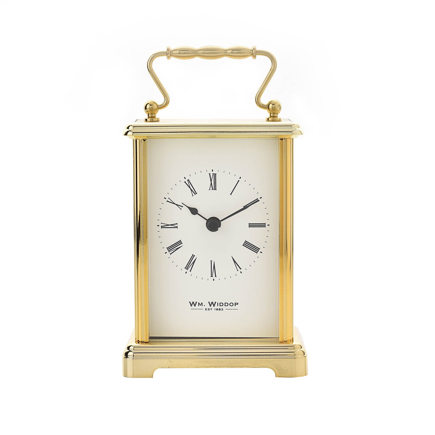 Carriage Clock Gold With White Dial