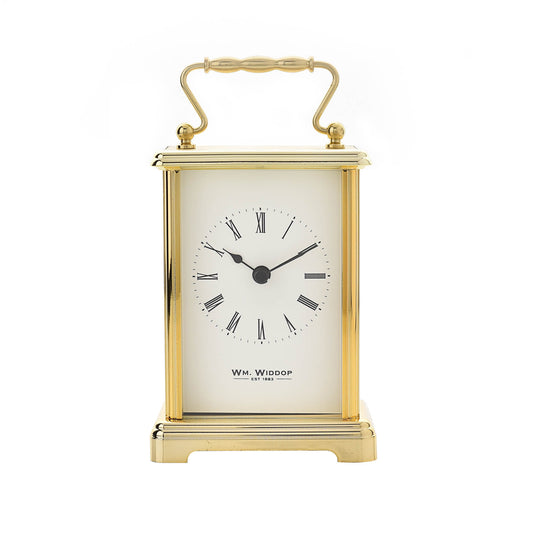 Carriage Clock Gold With White Dial