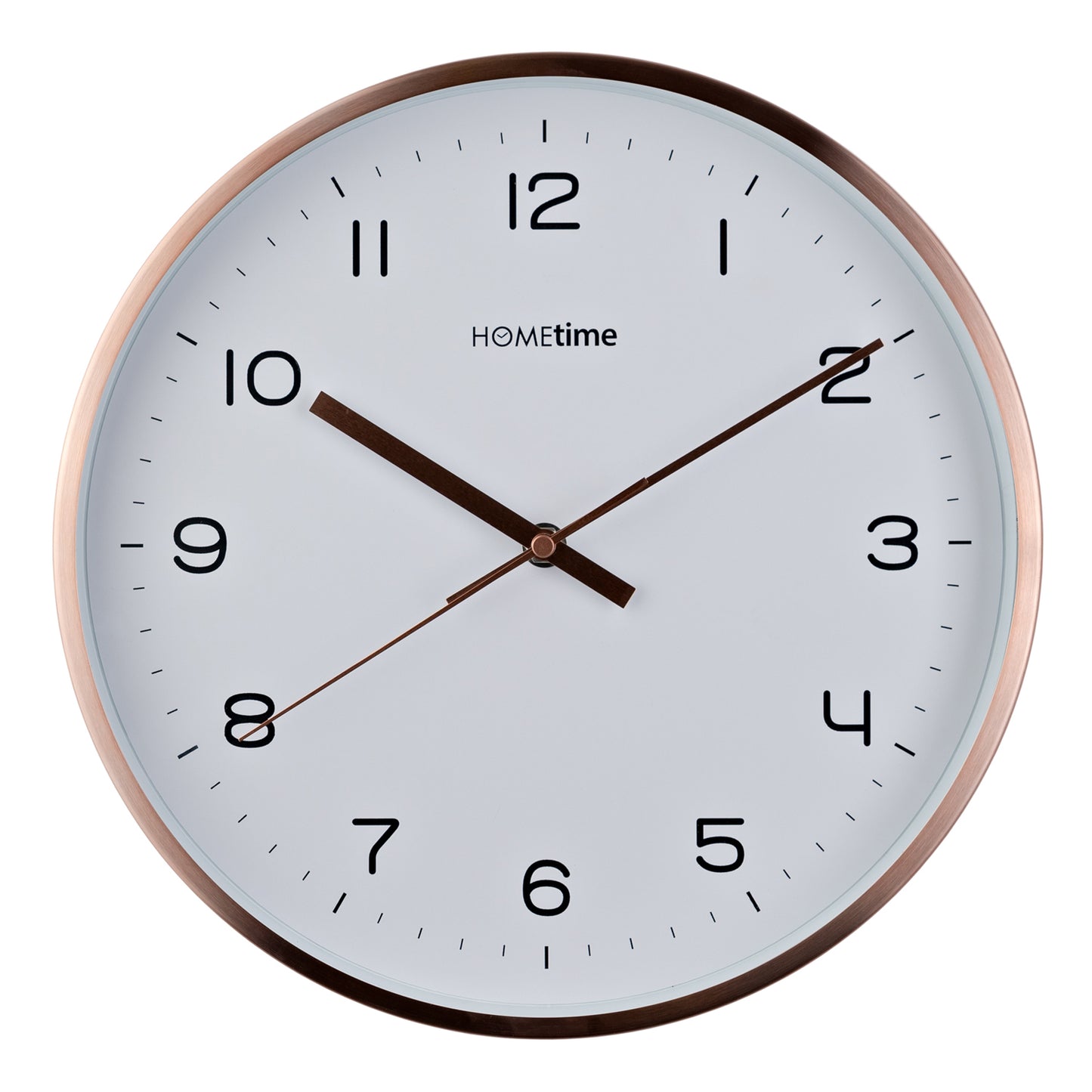 Hometime Rose Gold Metal Wall Clock