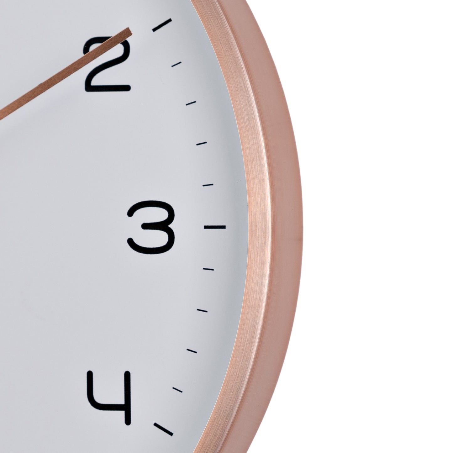 Hometime Rose Gold Metal Wall Clock