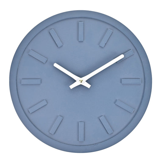 Interval Minimalist Navy Wall Clock