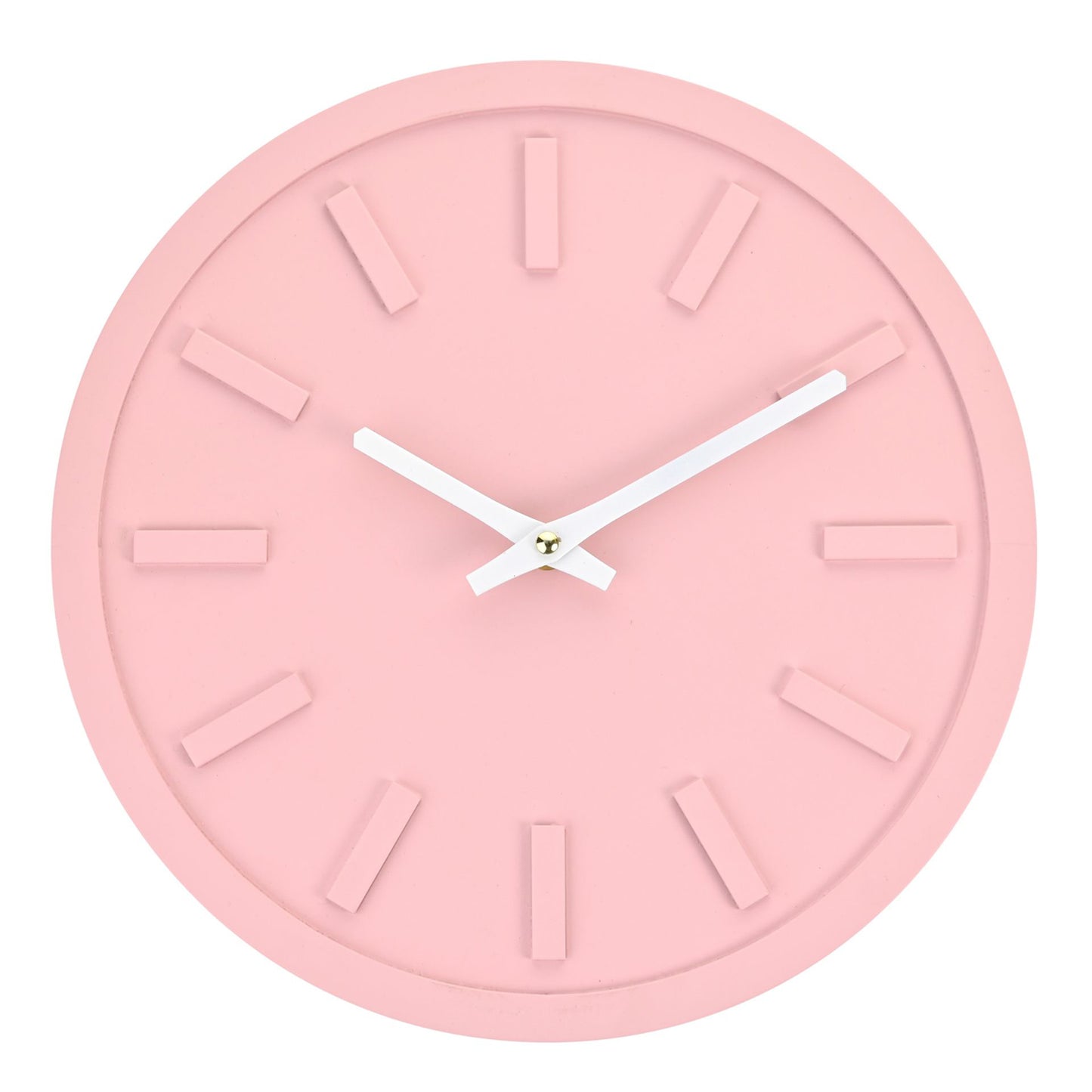 Interval Minimalist Pink Wall Clock