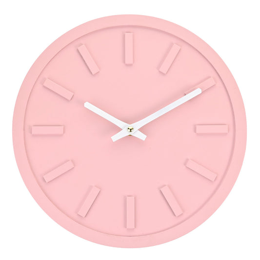 Interval Minimalist Pink Wall Clock