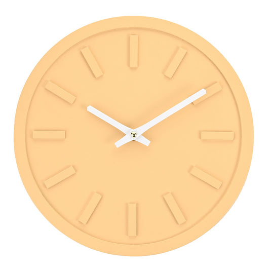 Interval Minimalist Yellow Wall Clock