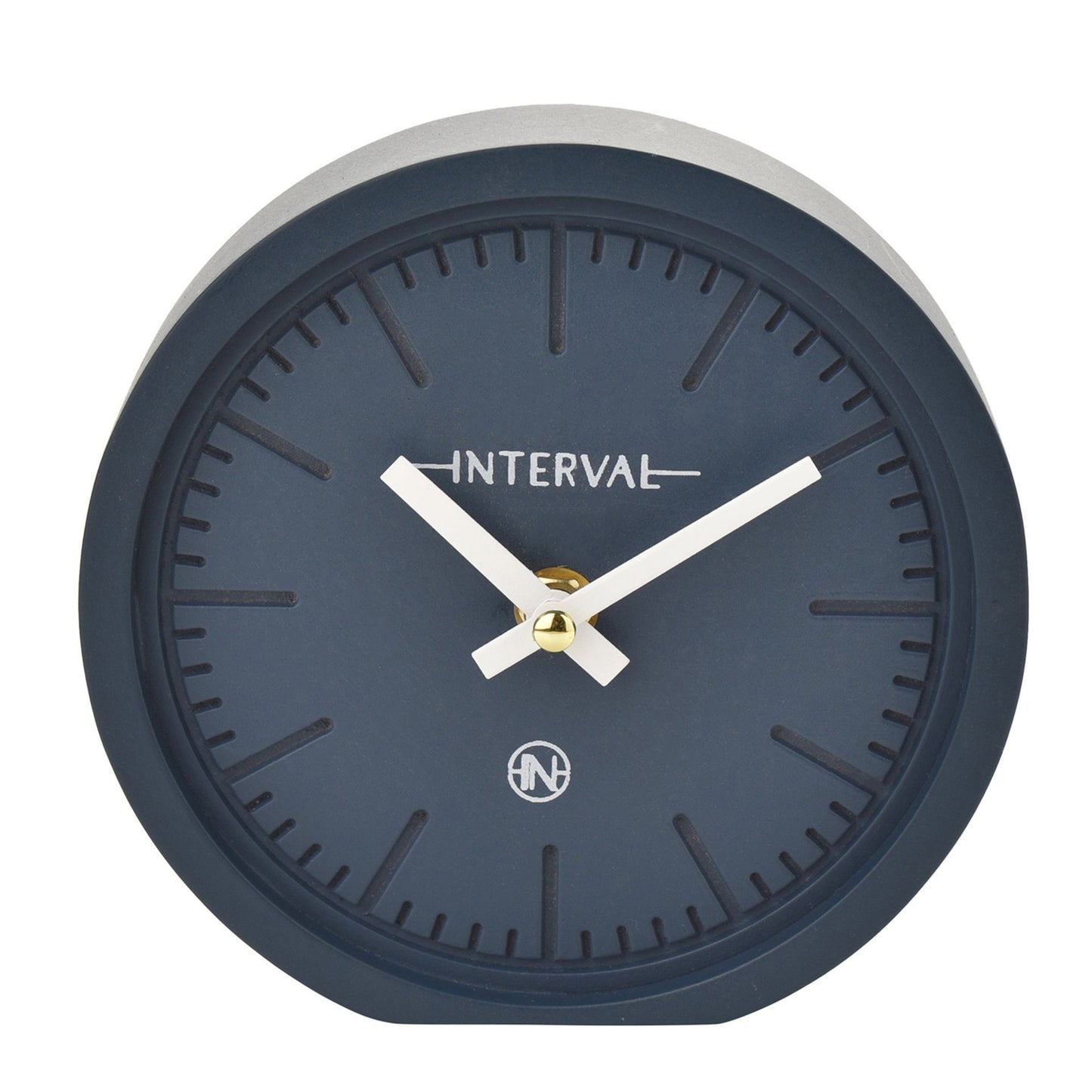 Interval Minimalist Desk Clock Navy