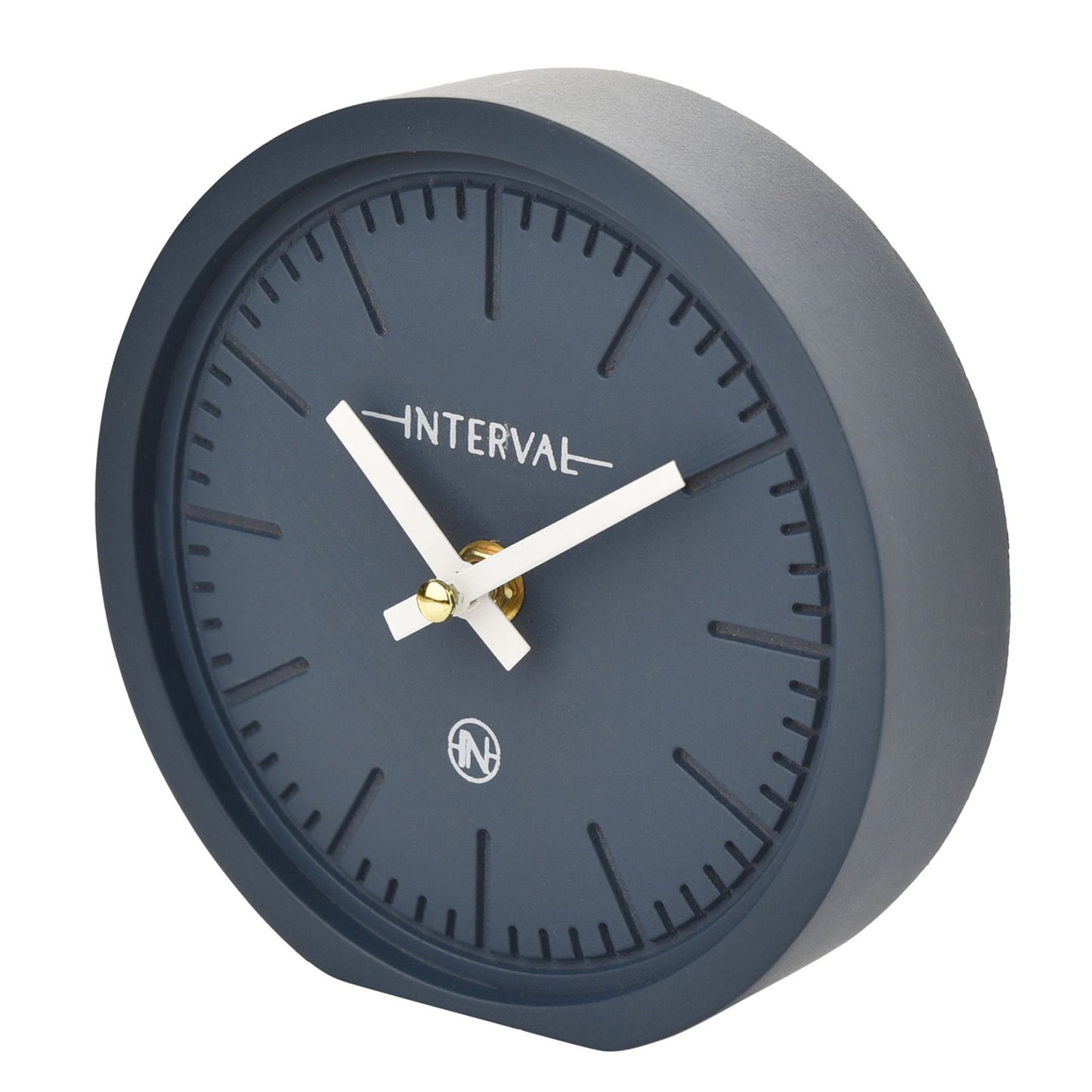 Interval Minimalist Desk Clock Navy