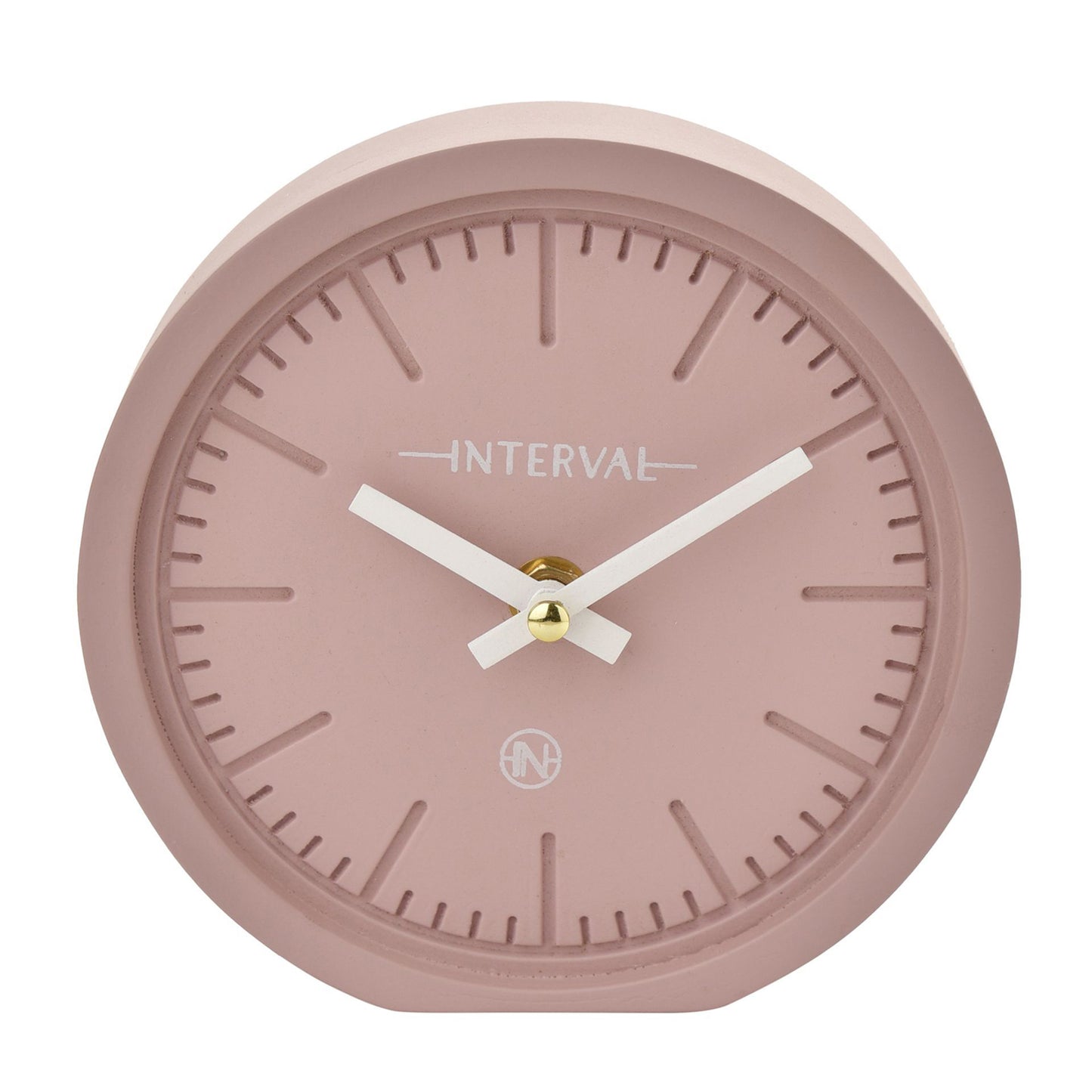 Interval Minimalist Pink Desk Clock