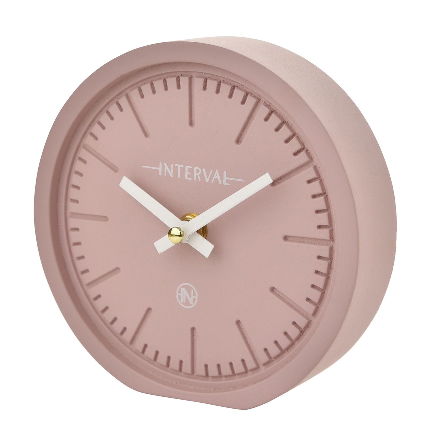 Interval Minimalist Pink Desk Clock