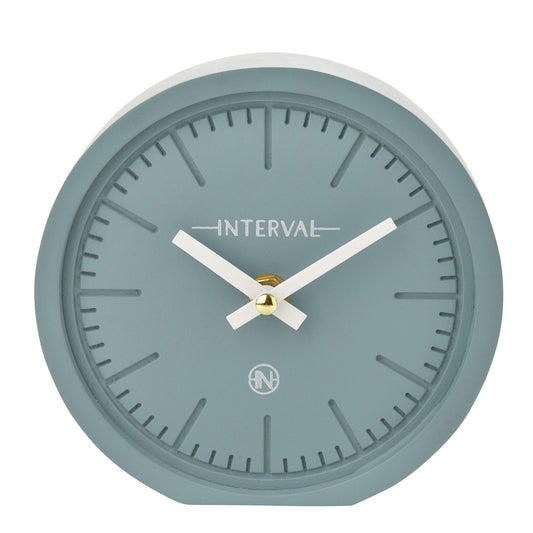 Interval Minimalist Teal Desk Clock