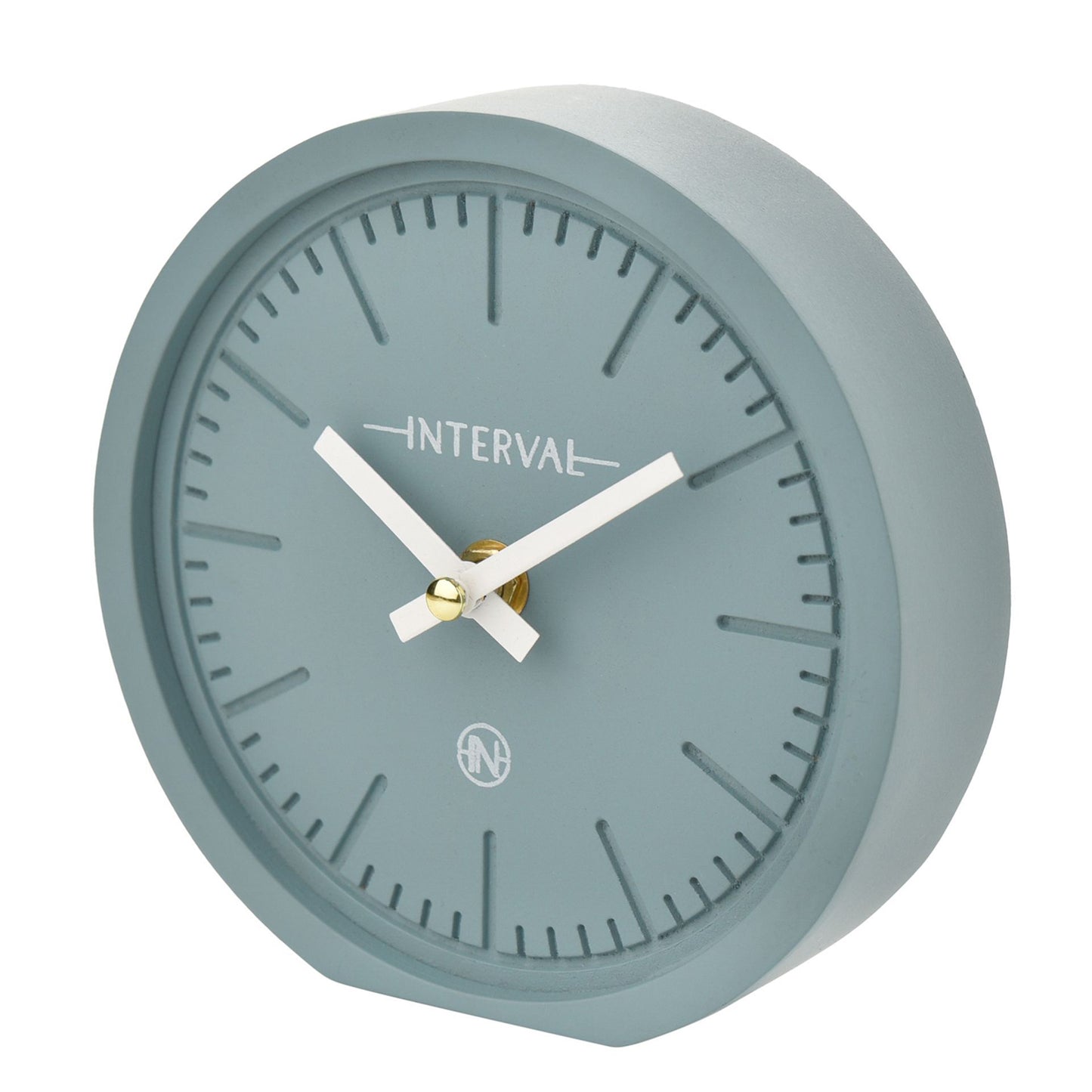 Interval Minimalist Teal Desk Clock