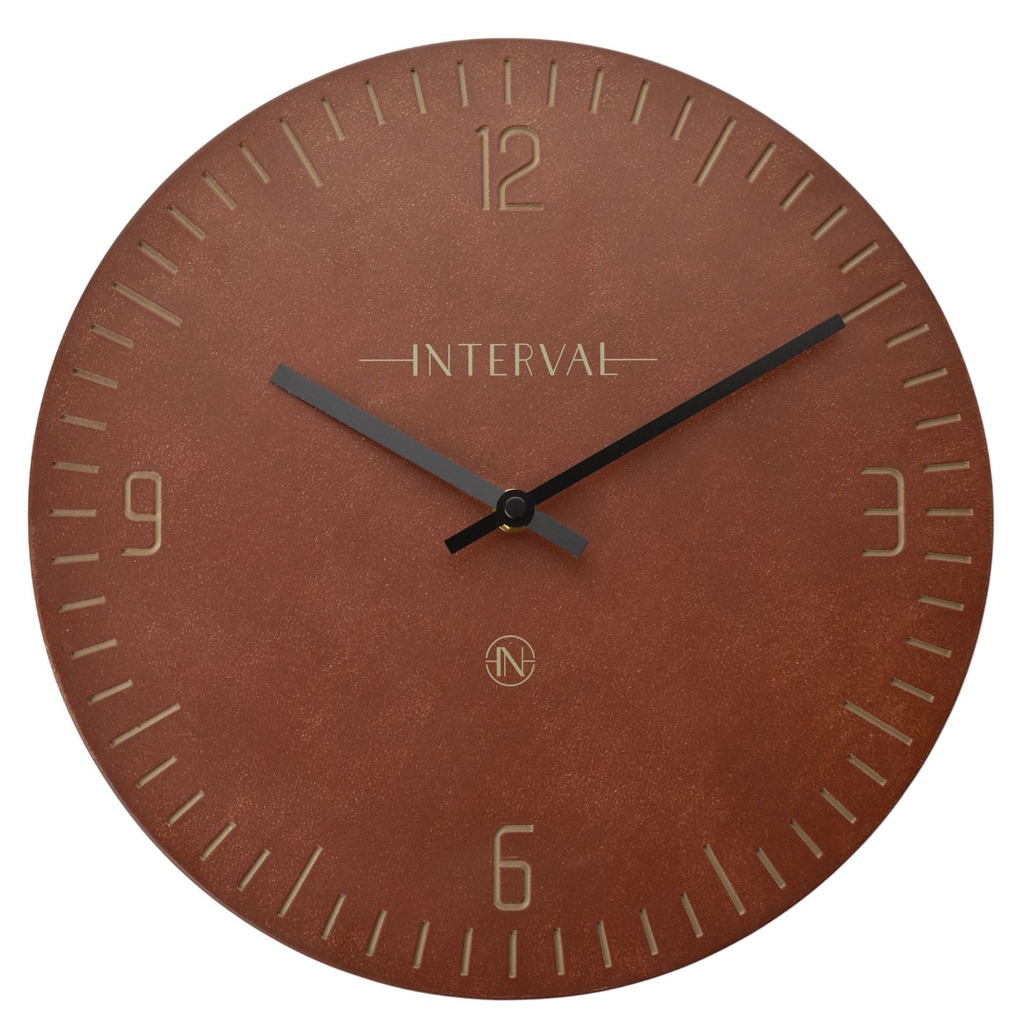 Interval Resin Oxblood Wall Clock