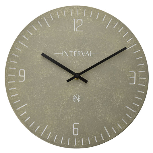 Interval Resin Pewter Wall Clock