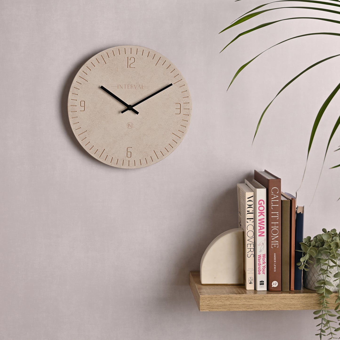 Interval Resin Stone Wall Clock