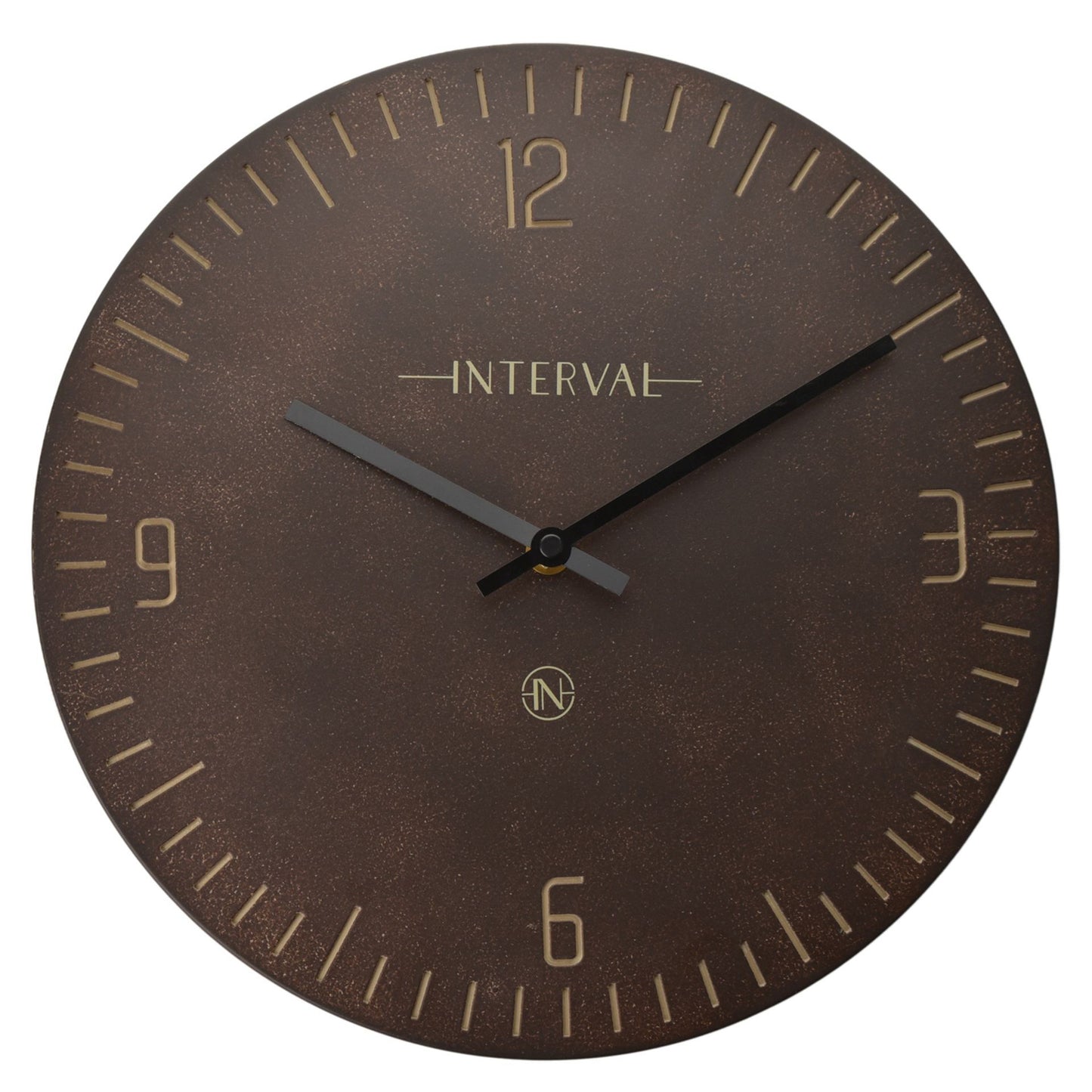 Interval Resin Umber Wall Clock