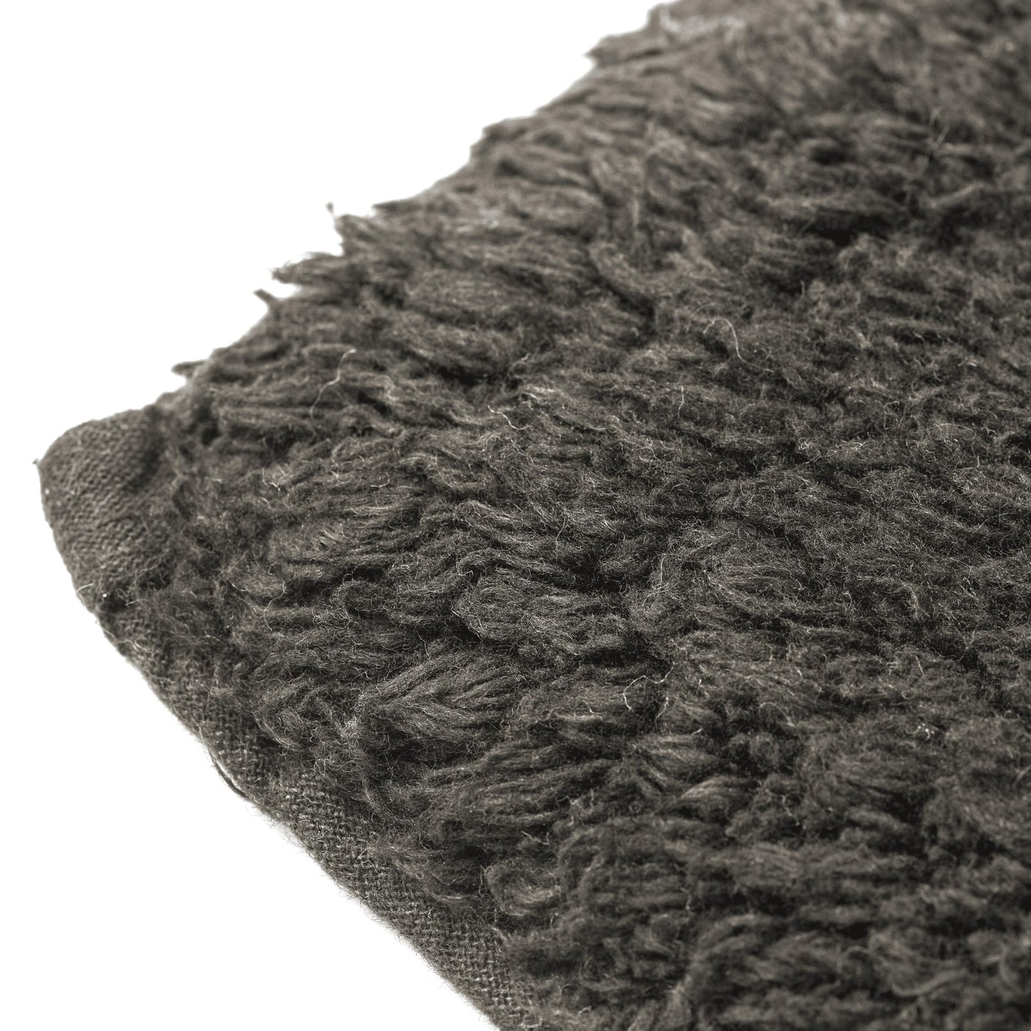 Waves Charcoal Cotton Jacquard Bath Mat Set