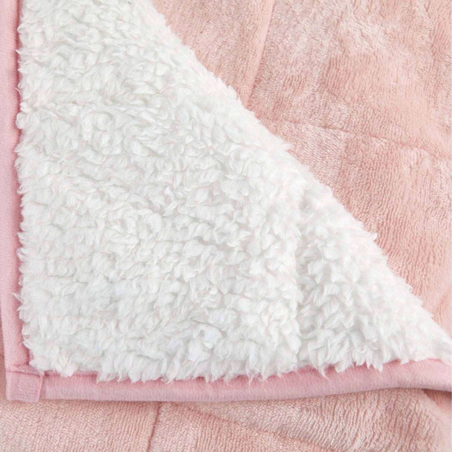 Sherpa Fleece Blush Pink Weighted Blanket